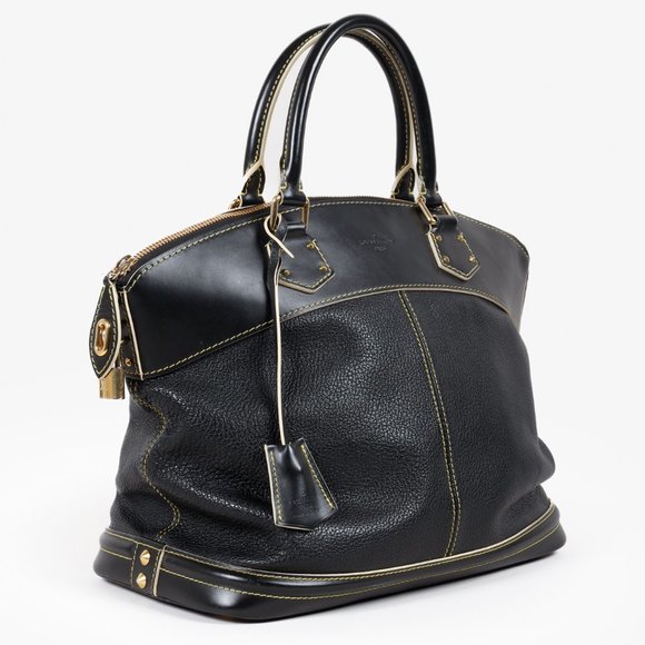 Louis Vuitton Black Suhali Lockit GM Tote - Picture 1 of 14